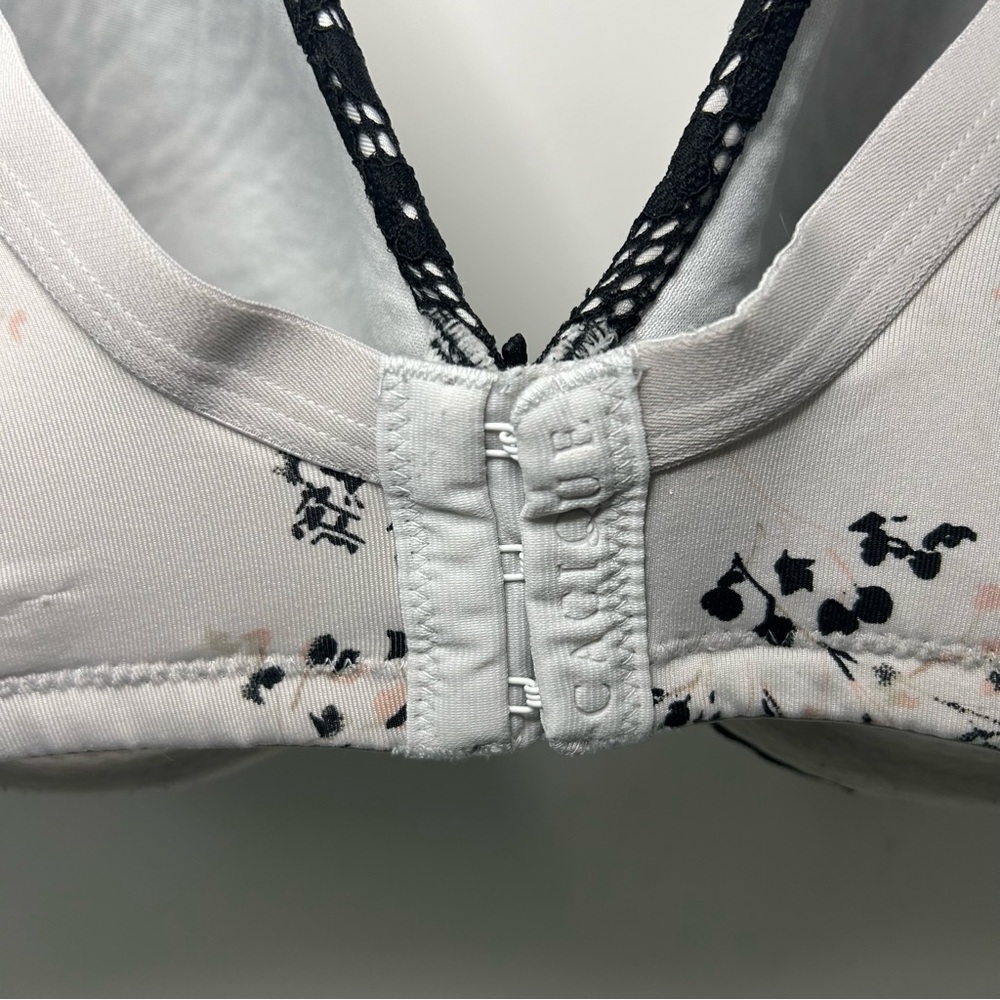 Cacique Lane Bryant Lightly Lined Full Coverage Gray & Black Floral Bra 40C - Picture 6 of 15